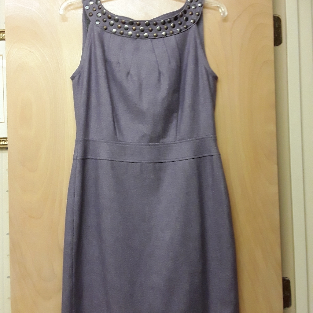 Purple Jeanne Beaded Shift Dress Brooklyn Nwt